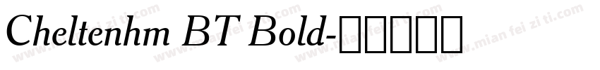 Cheltenhm BT Bold字体转换